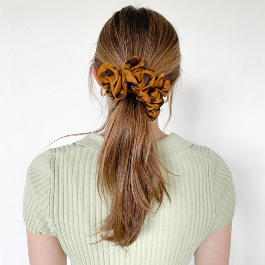 ethical fairtrade fair-trade anti-traffic anti-trafficking scrunchy scrunchie hair accessory accessories cheetah jumbo