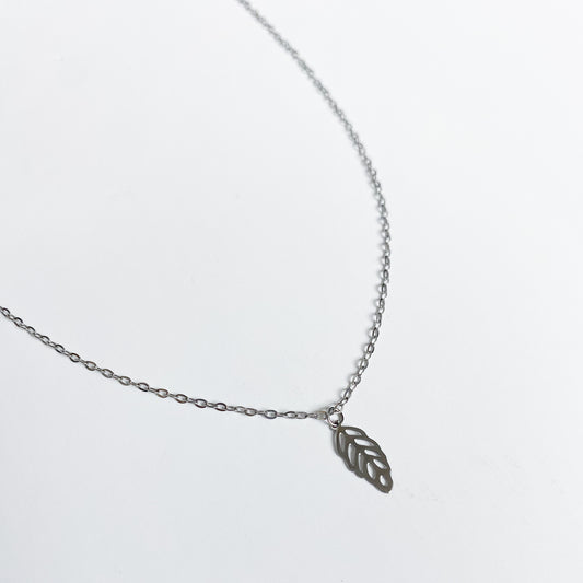 ethical fair trade silver necklace dainty jewelry accessory accessories leaf flower floral anti-trafficking 
