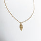 ethical fair trade gold necklace dainty jewelry accessory accessories leaf flower floral anti-trafficking 